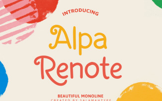 Alpa Renote - Cute Handwriting Font