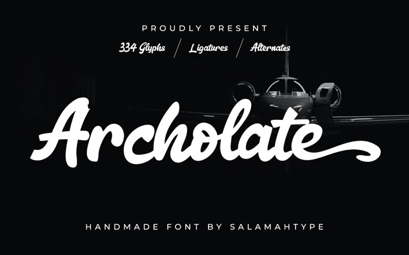 Archolate - Bold Script font Font