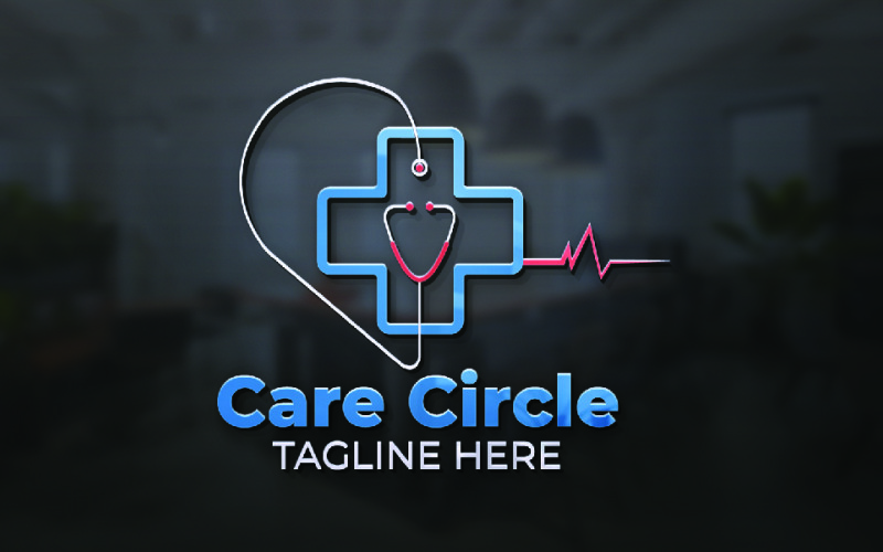 Care Circle Health Logo Template for Wellness & Health Brands
