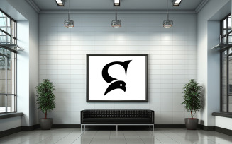Indoor protho frame logo mockup
