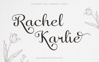 Rachel Karlie - Decorative Script Font