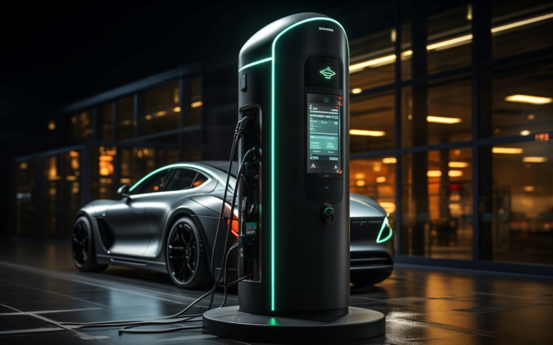 Electric bike filling stations 12 Illustration