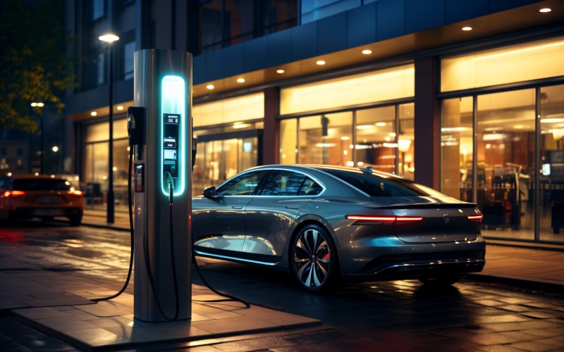 Electric bike filling stations 21 Illustration