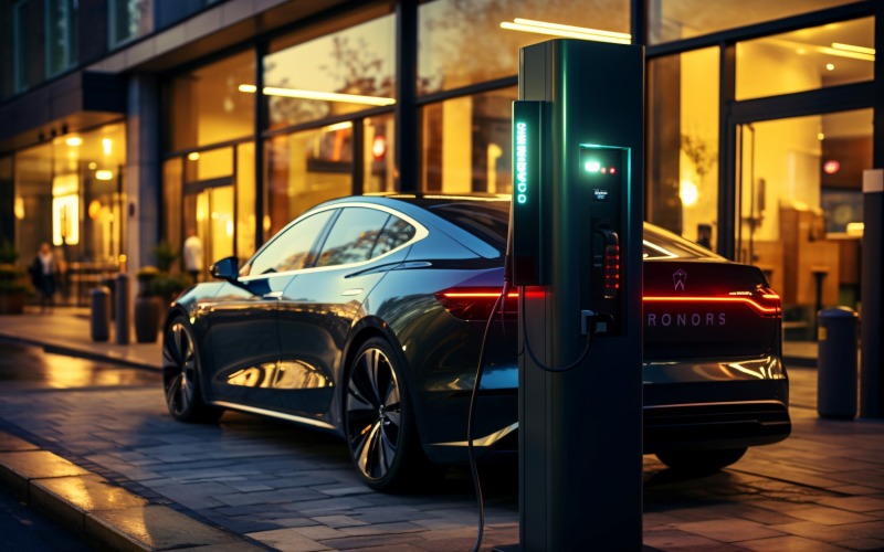 Electric bike filling stations 31 Illustration