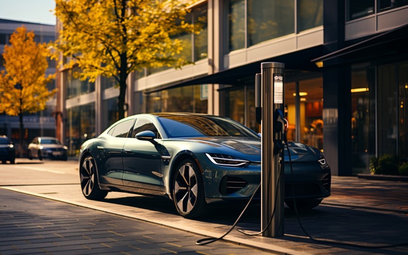 Electric bike filling stations 36 Illustration