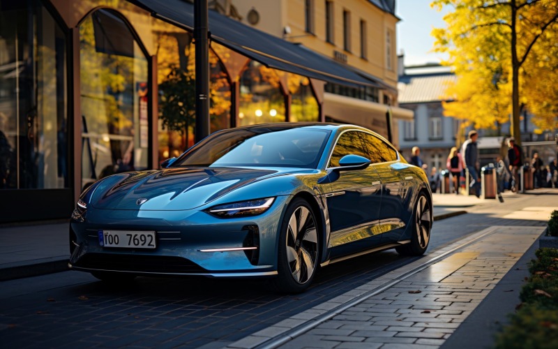 Electric bike filling stations 45 Illustration