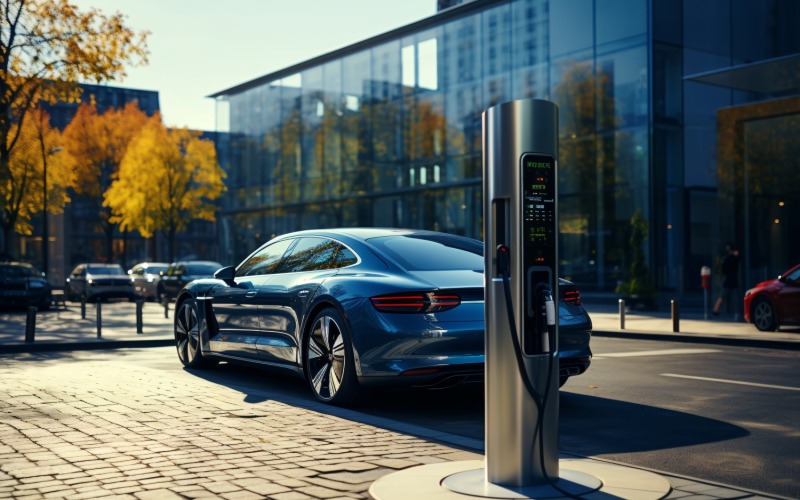 Electric Vehicle Chargers Dispenser 44 Illustration