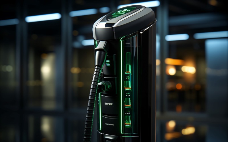Electric Vehicle filling stations Dispenser 14 Illustration