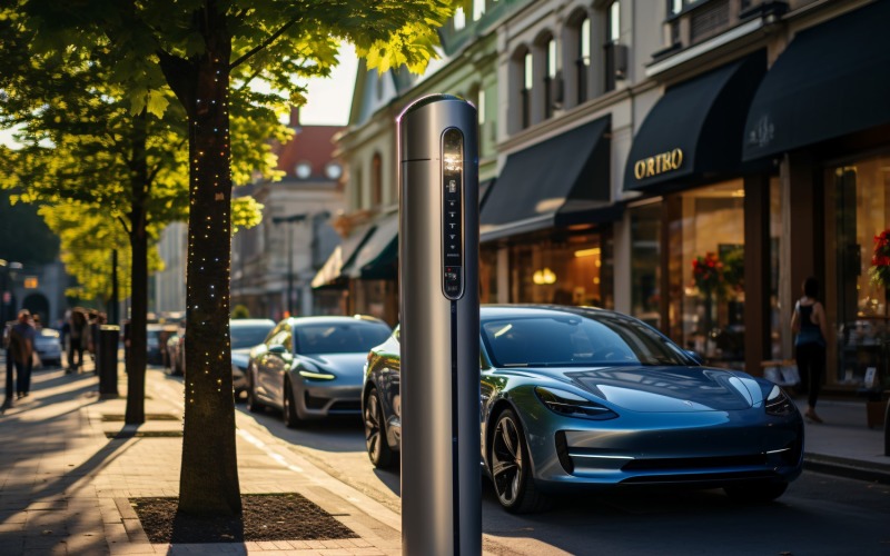 Electric Vehicle filling stations Dispenser 39 Illustration