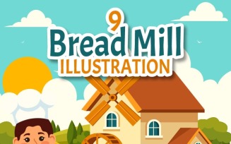 9 Bread Mill Design Illustration