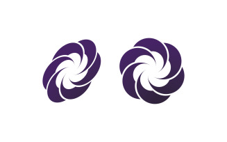 Abstract vortex spin logo icon design V11