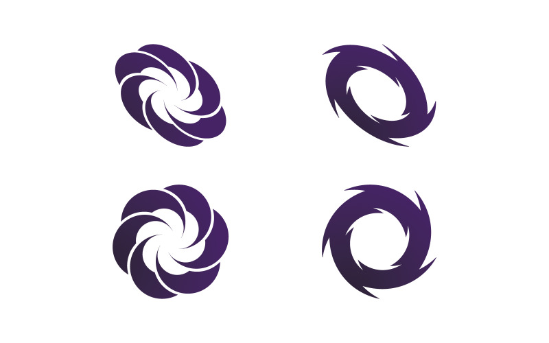 Abstract vortex spin logo icon design V15 Logo Template