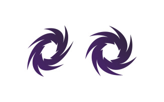 Abstract vortex spin logo icon design V2