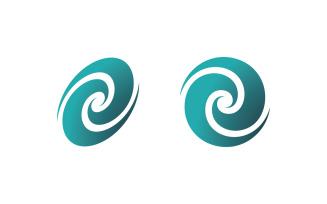 Abstract vortex spin logo icon design V6
