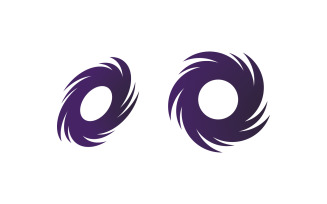 Abstract vortex spin logo icon design V7