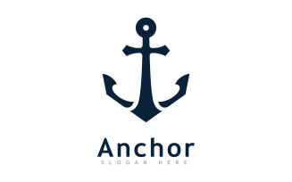 Anchor logo icon design template V11