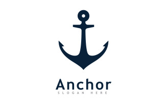 Anchor logo icon design template V12
