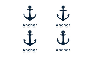 Anchor logo icon design template V13