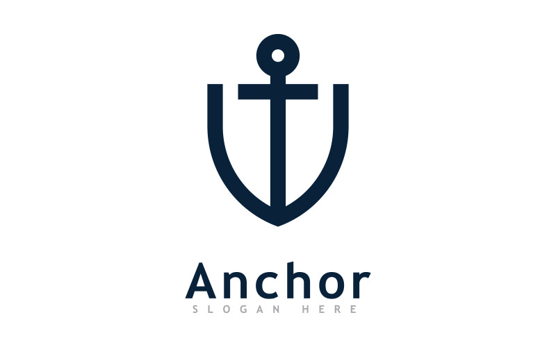 Anchor logo icon design template V6 Logo Template