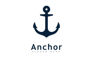 Anchor logo icon design template V7
