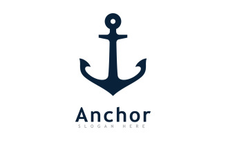 Anchor logo icon design template V9