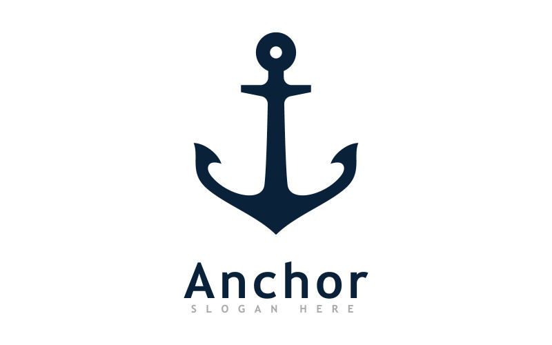 Anchor logo icon design template V9 Logo Template