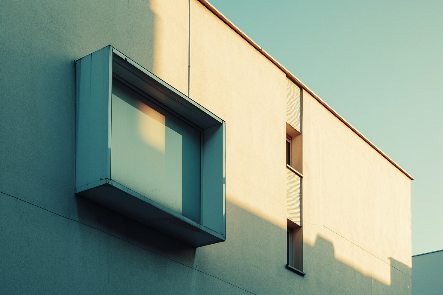 Commercial Building Fascia Logo Signage Mockup 253