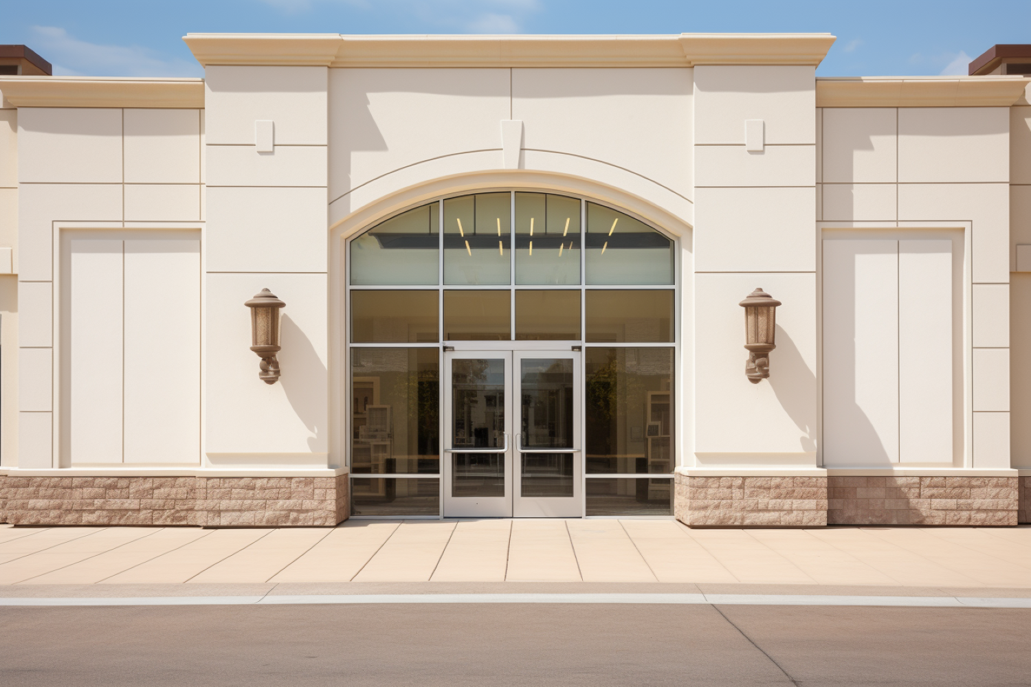 Commercial Building Fascia Logo Signage Mockup 267.