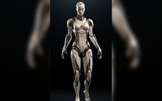 Anthropomorphic Female robot Frostpunk Portraiture 59