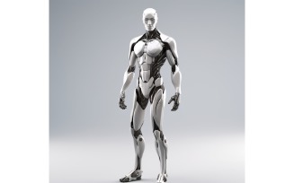 Anthropomorphic Female robot futuristic techno Cyberpunk 18