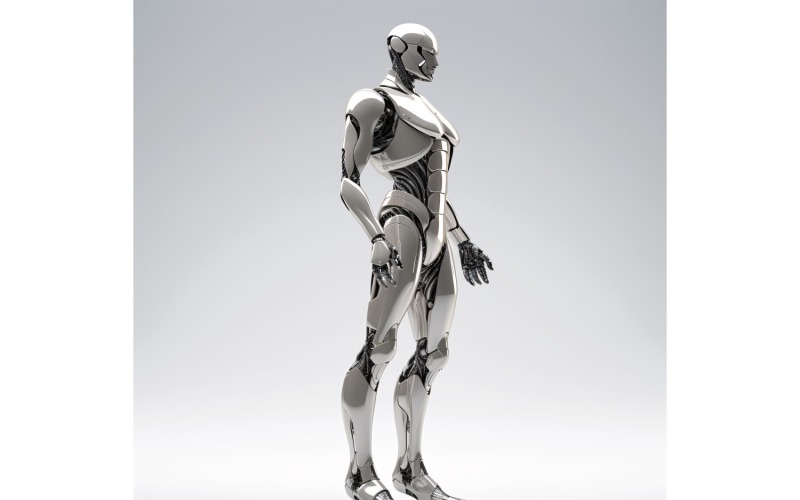Anthropomorphic Female robot futuristic techno Cyberpunk 20 Illustration