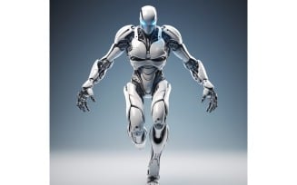 Anthropomorphic Female robot futuristic techno Cyberpunk 24
