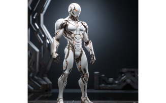 Anthropomorphic Female robot futuristic techno Cyberpunk 32