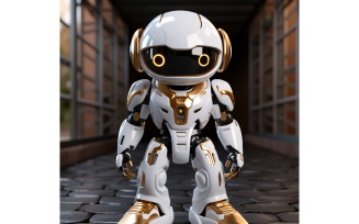 Anthropomorphic Female robot futuristic techno Cyberpunk 36