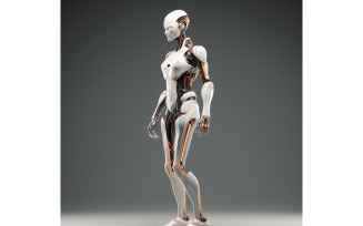 Anthropomorphic Female robot futuristic techno Cyberpunk 48