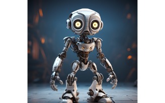 Anthropomorphic Female robot futuristic techno Cyberpunk 76