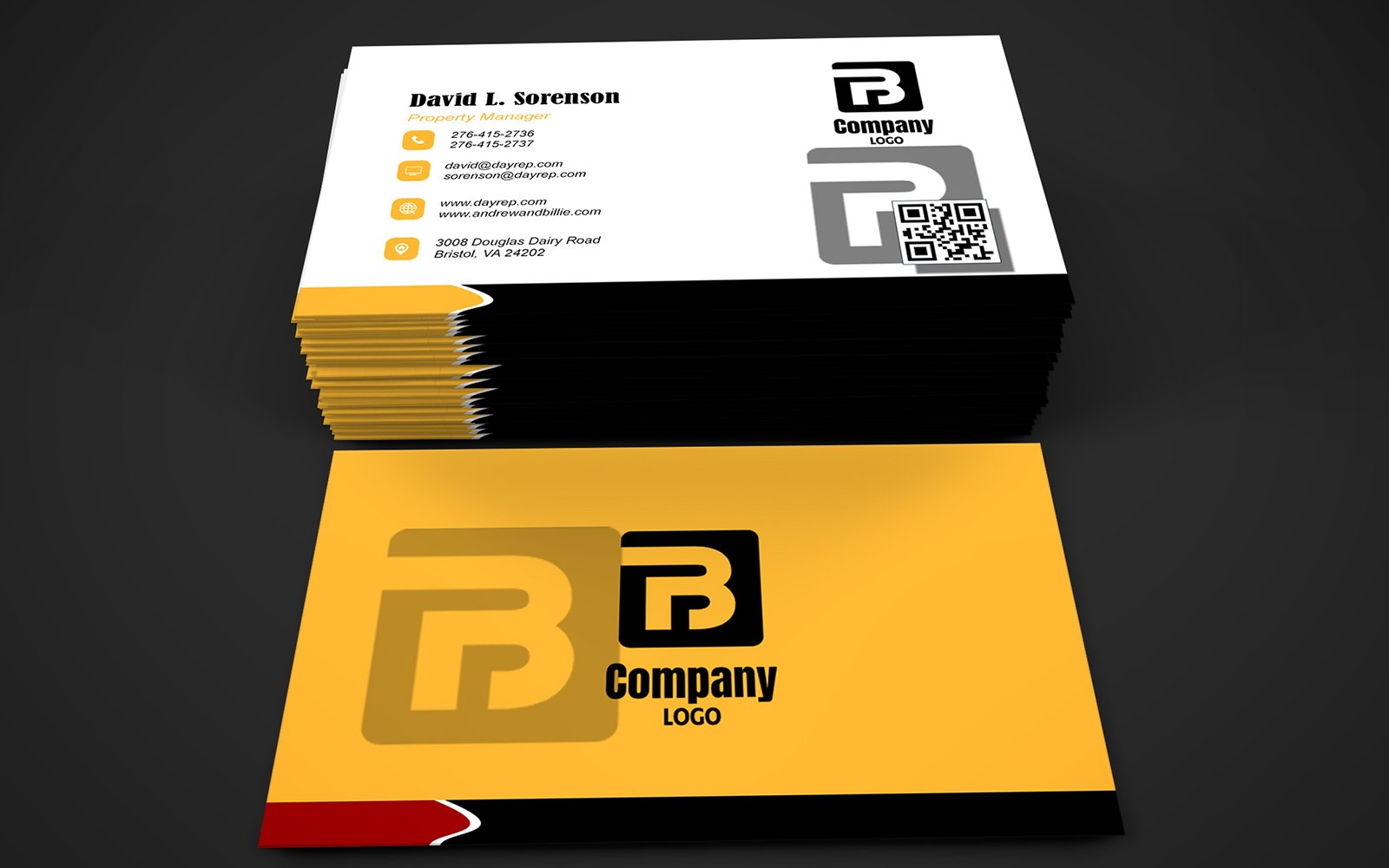 Template #419886 Card Business Webdesign Template - Logo template Preview