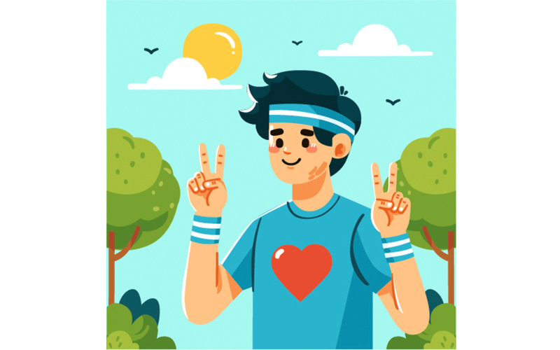 Background for Men Health Day Celebration Illustration