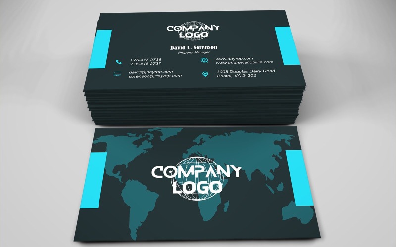 Refined Business Cards for Business Leaders Corporate Identity
