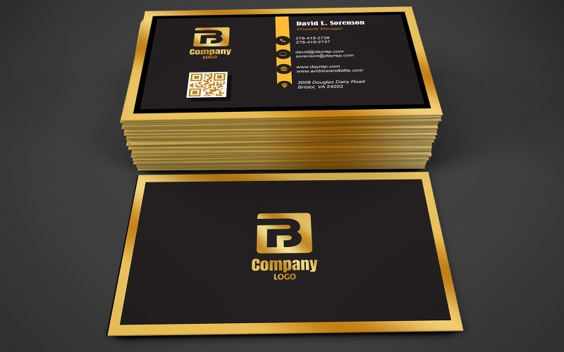 Stylish Business Cards for the Modern Executive Corporate Identity