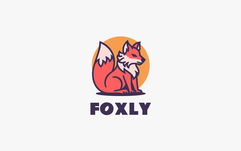 Fox Simple Mascot Logo Design 2 Logo Template