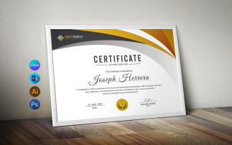 Canva Certificate of Participation Word Template