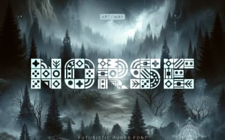 Norse Ancient Font, scandinavian runic style