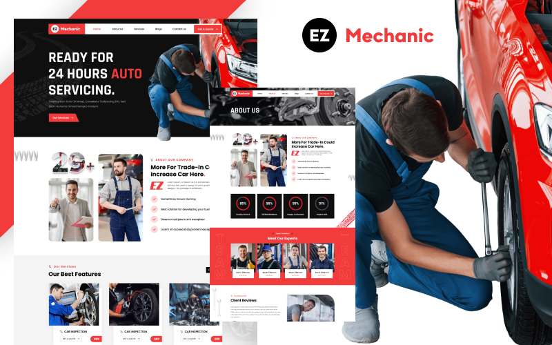 EZ-Mechanic : Lead Your Auto Repair Business Forward with WordPress WordPress Theme