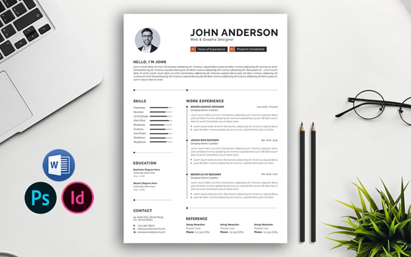 Graphic designer resume and cover letter Resume Template
