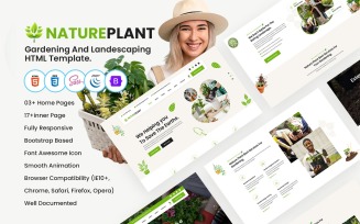 NaturePlant - Gardening And Landescaping HTML Template.