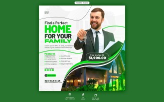 Real Estate House Property Social Media Template