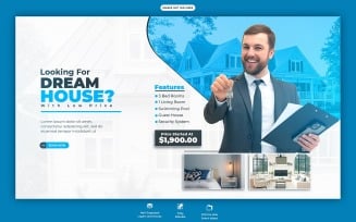 Real Estate House Property Social Media Web Banner Template