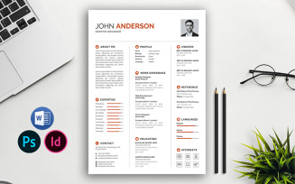 Best Indesign Resume and cover letter Template