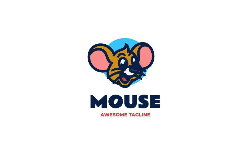 Mouse Mascot Cartoon Logo 5 Logo Template